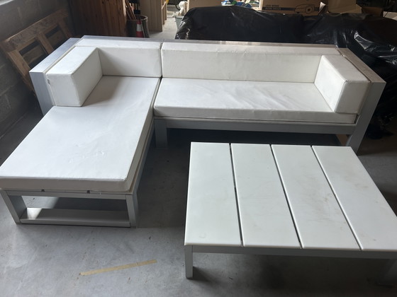 Image 1 of Gandia Blasco Design-Lounge-Set – Ecksofa + Couchtisch