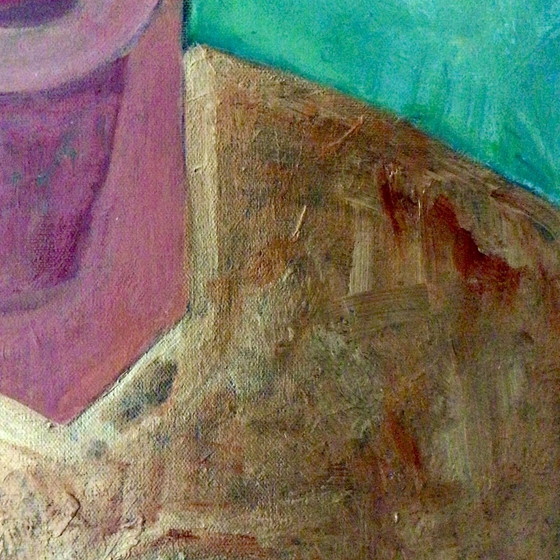 Image 1 of Origineel kunstwerk op linnen uniek handgeschilderd