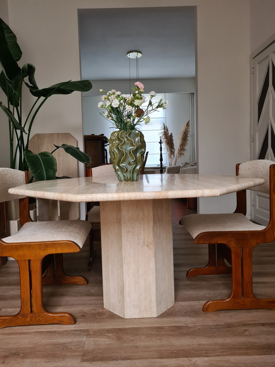 Image 1 of Tavolo da pranzo in traventino