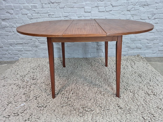 Image 1 of Vintage Design Extendable Dining Table – Veneered Wood, The Netherlands, 1960s