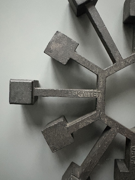 Image 1 of Danish Design 1960s cast iron candlestick