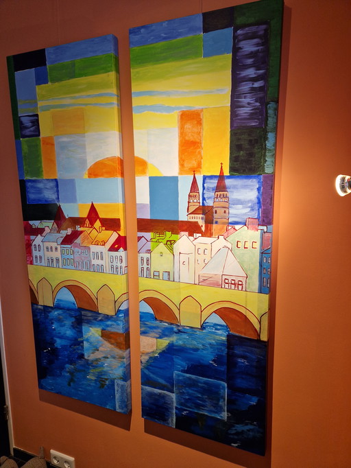 2-part Roman bridge Maastricht