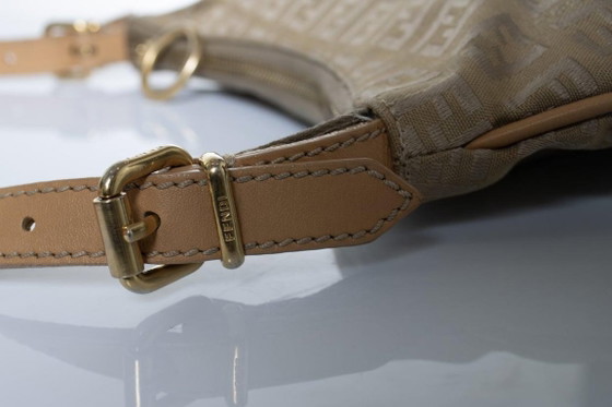 Image 1 of Sac bandoulière Fendi Oyster Zucchini FF beige