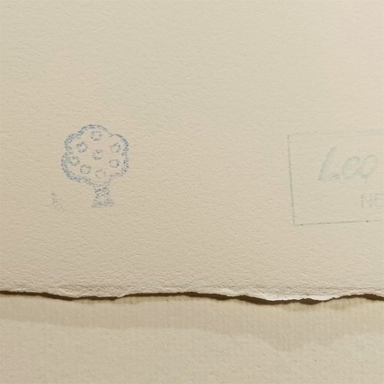 Image 1 of 1980s Andy Warhol "Mickey Mouse" Limited Series Lithograph - Leo Castelli - New York - Numbered in Pencil.