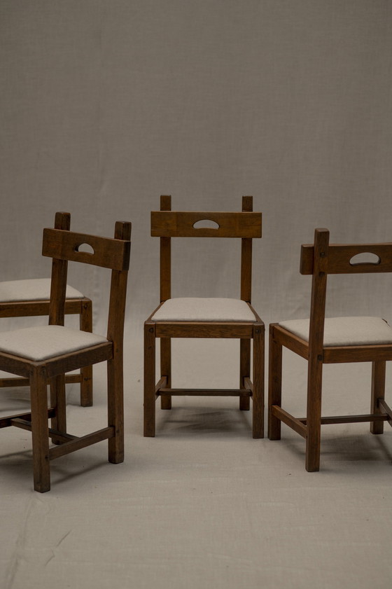 Image 1 of Brutalist Dining Chair Set