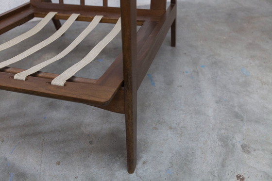 Image 1 of Poltrona scandinava in teak, anni '60, smontabile, con tessuto tartan