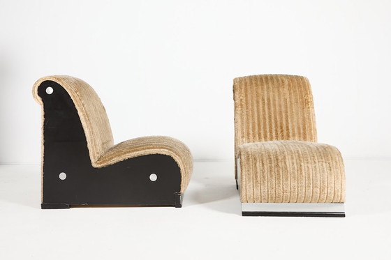 Image 1 of Conjunto de asientos italiano de estilo moderno de mediados de siglo, década de 1970.