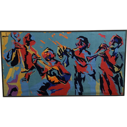 Papel pintado de música jazz vintage, 1950