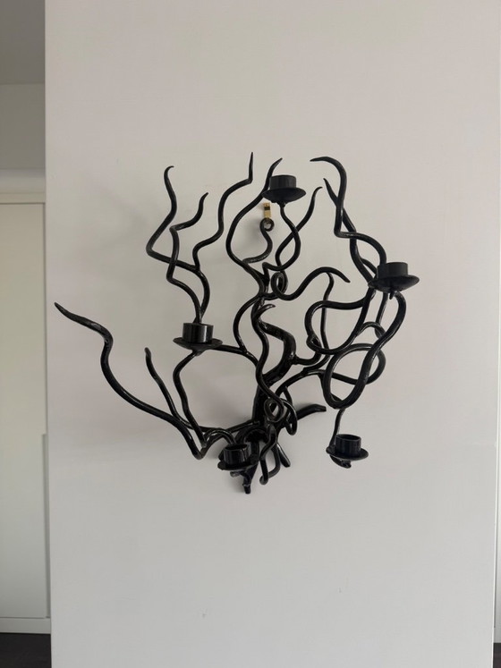 Brutalist 1970s Wall/Candlestick – Wall lights, Iron, Metal (photo 2 of 6)