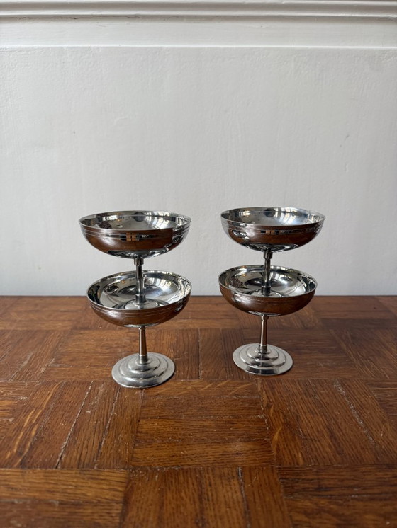 Image 1 of 4 coupes inox sur pied