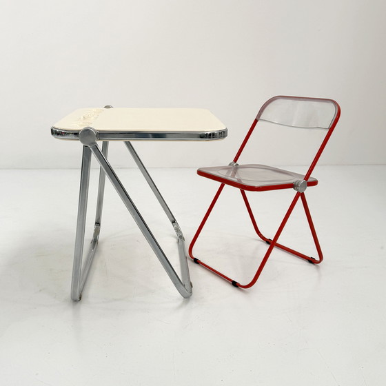 Image 1 of Beige Platone Folding Desk by Giancarlo Piretti for Anonima Castelli, 1970s