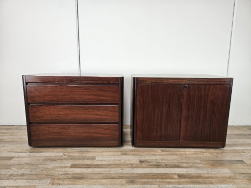 Muebles modulares "4D" de Angelo Mangiarotti para Molteni, 1970