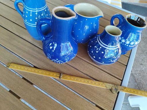 Set "Small Dots" Rustic German Landhaus DDR Retro