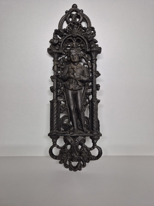 Antiek Frans Gietijzeren Ornament – wanddecoratie, Cast Iron
