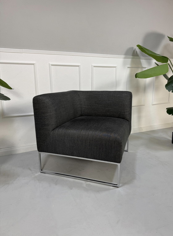 Image 1 of Cor Mell designer sofa armchair fabric gray