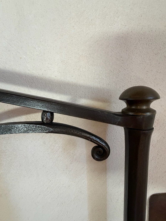 Letto matrimoniale Caporali Arco, Ferro Soffiato, con rete a doghe, Letti matrimoniali, Grigio (foto 13 di 15)