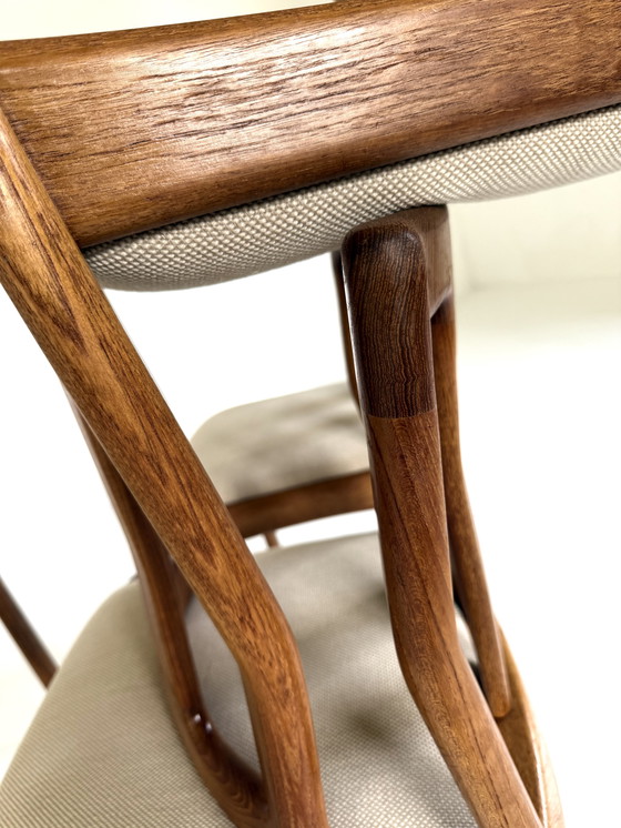 Image 1 of 6x chaise de salle à manger vintage Dyrlund '70s