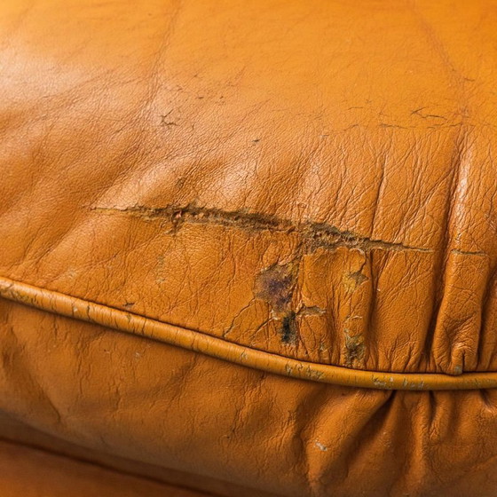 Image 1 of COPPIA DI POLTRONE IN PELLE E LEGNO ANNI ’50 VINTAGE MODERNARIATO