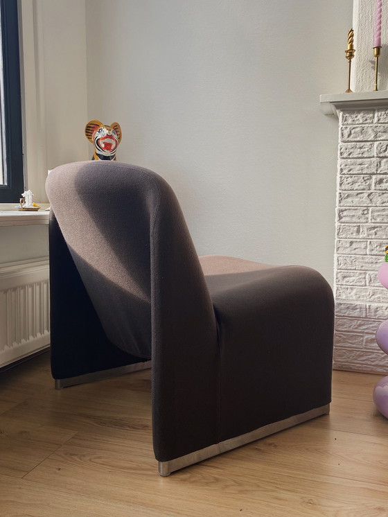 Image 1 of Vintage Giancarlo Piretti Alky Fauteuil Stoel bruin