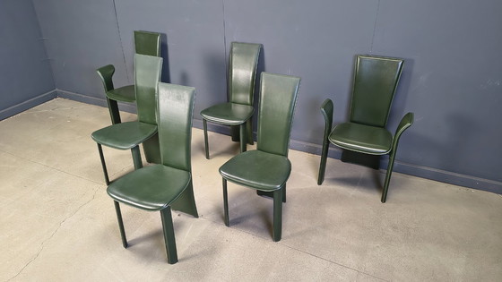 Image 1 of Chaises de salle à manger vintage de Pietro Costantini, années 1980, lot de 6