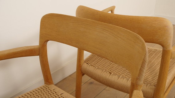 2 x Niels Otto Moller Esszimmerstühle | Modell 56 | Eiche | Restauriert – Niels Otto Møller, Wood, Vintage (photo 9 of 11)