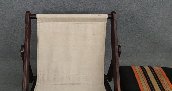 Image 1 of CHAISE MID CENTURY DANISH DESIGN 60s TEAK VINTAGE RETRO