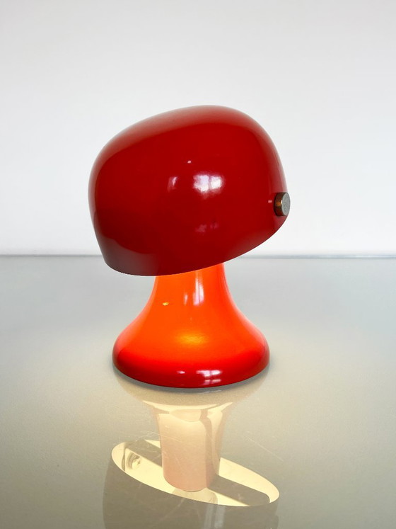 Image 1 of Vintage rood Eclipse tafellampje