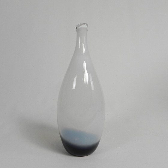 Hand-blown Thick-walled Serica Bottle Vase, Leerdam, Floris Meydam, 1960s – Glass (photo 4 of 11)