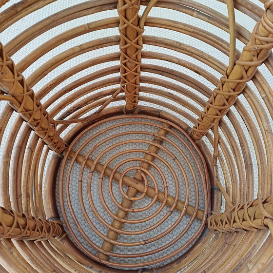 Image 1 of Sgabello Contenitore in Bamboo Anni '60