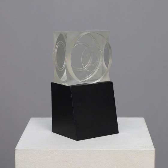 Image 1 of Oggetto geometrico in plexiglass di Maurice Ruche, 1972
