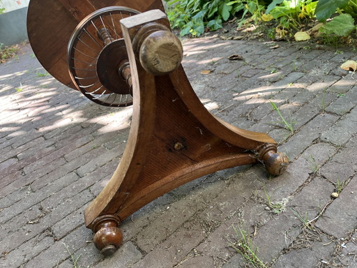 Antiek Empire knottentafeltje – bijzettafels, Metal, Wood (photo 2 of 6)