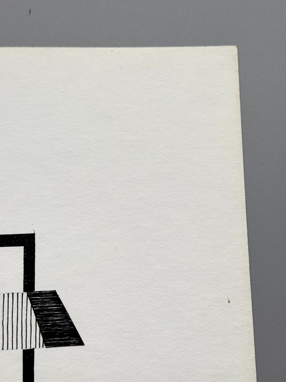 Image 1 of Eugène Eechaut (1928-2019) - Ink Composition, Female Form. 1981