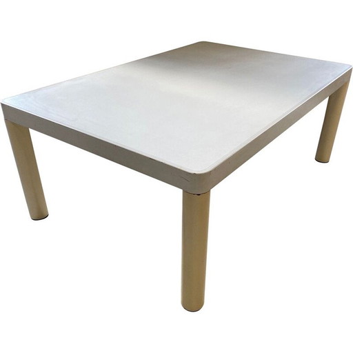 Tavolino da caffè vintage in metallo beige chiaro di Kartell, 1978