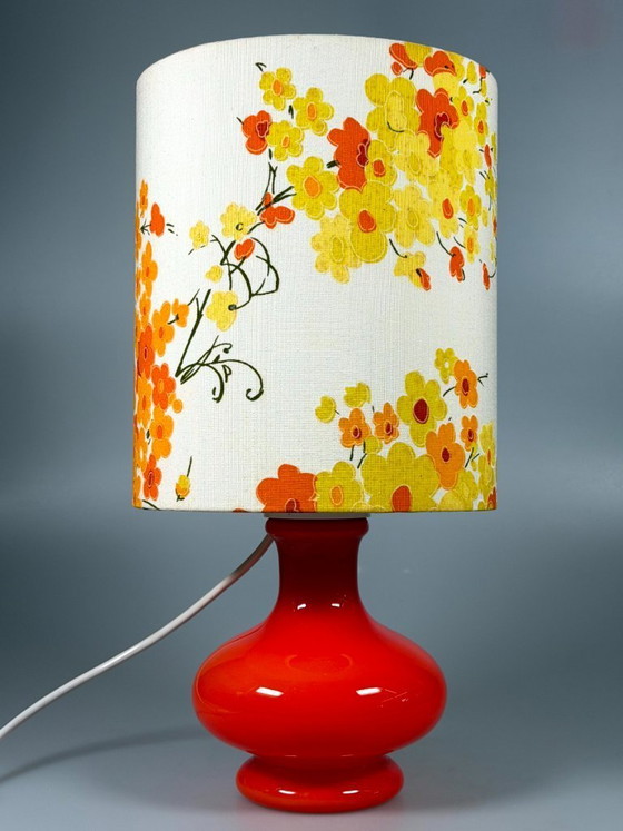 Image 1 of 1960s/70s Table Lamp, Glass, Mid-Century Space Age Design