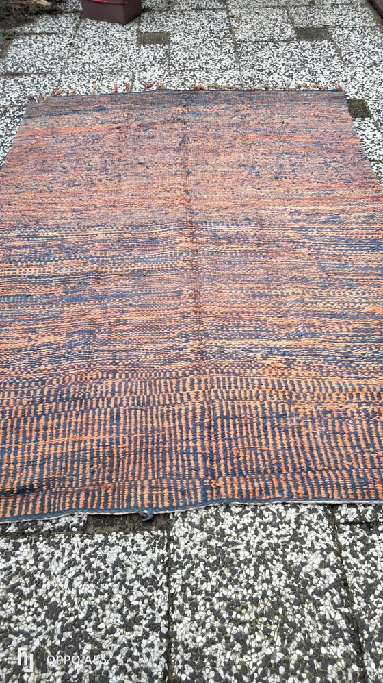 Image 1 of Hand-knotted Berber wool rug 200x104cm