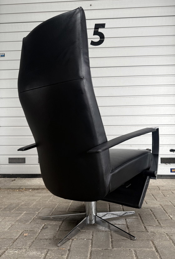 Image 1 of Jori Idaho Relax Armchair, Medium, Multi-Move, Black Leather, As Good As New