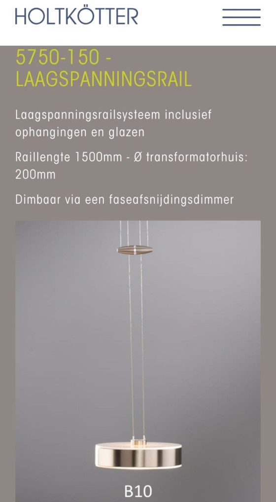 Image 1 of Holtkötter Eetkamer Plafondlamp 5750-150