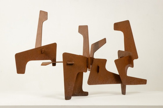 Image 1 of MPCEM. Sculpture abstraite en acier corten. Pièce unique, 2014.