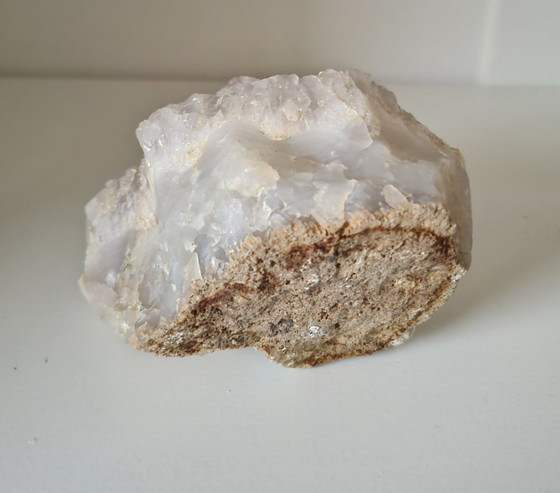 Wunderschöner großer echter weißer Achat Edelstein.💎 – witte agaat edelsteen.💎, Dekorative Objekte (photo 2 of 12)