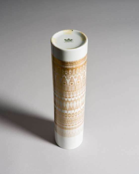 Image 1 of Geometria dorata: trio di vasi in porcellana Rosenthal Studio-Line di Theo Baumann e Tapio Wirkkala, Germania, fine anni '60