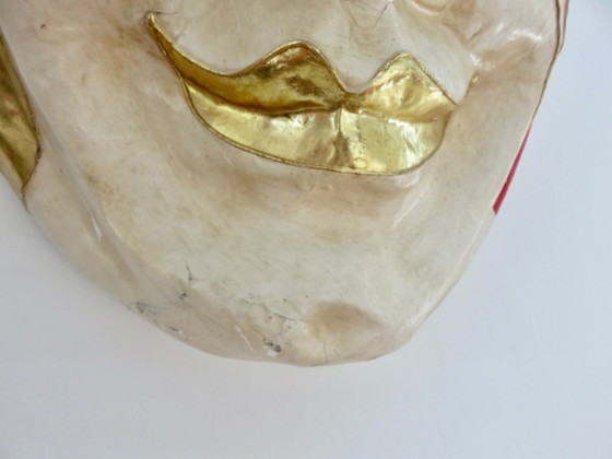 Image 1 of Masque Venitien XXL en papier maché, 1970