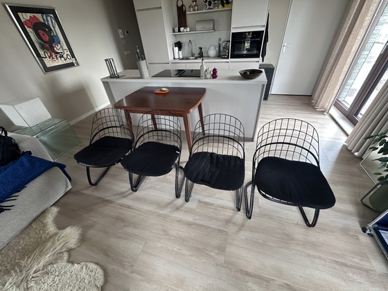 Image 1 of 4 chaises Gastone Rinaldi Pascale (avec coussins en option)