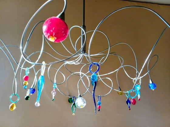 Image 1 of Harco Loor Design Lamp Strawberry Sweet 12 Murano Bolletjes