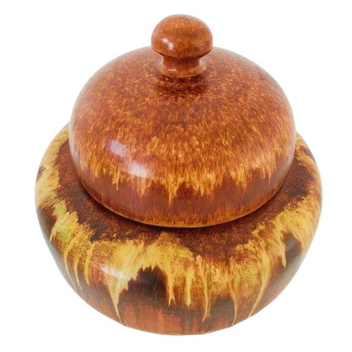 Vintage italienische Keramik Topf Bertoncello Ceramiche d'Arte 1960s