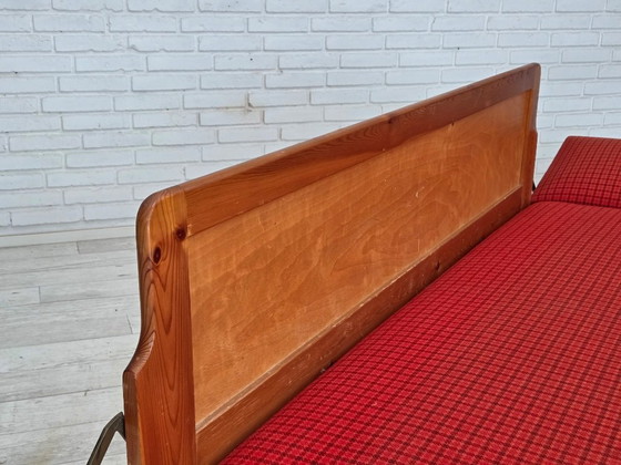 Image 1 of Sofá-cama con brazos abatibles danés, década de 1970, de Illum Wikkelsø, lana para muebles.