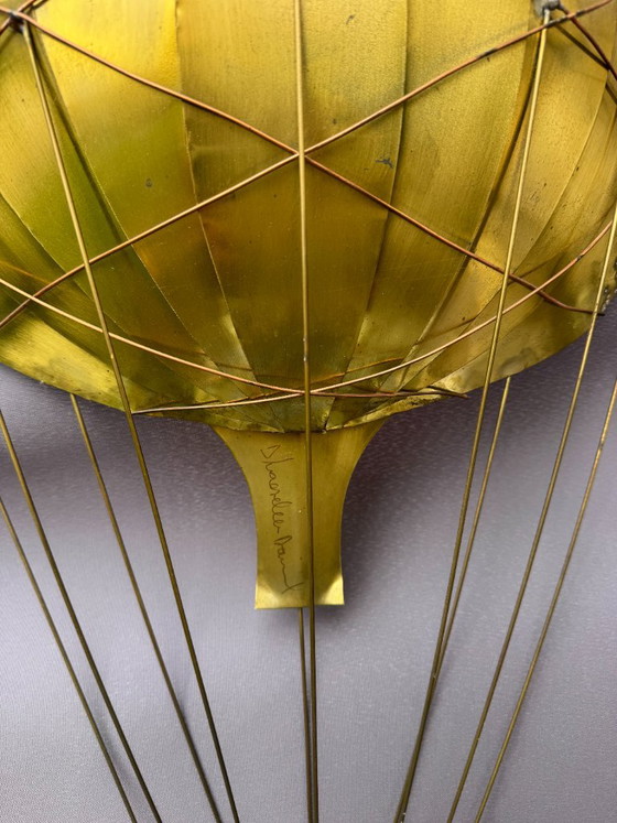 La scultura da parete a mongolfiera in ottone di Daniel D' Haeseleer – Daniel D'Haeseleer, Decorazioni murali (photo 6 of 13)