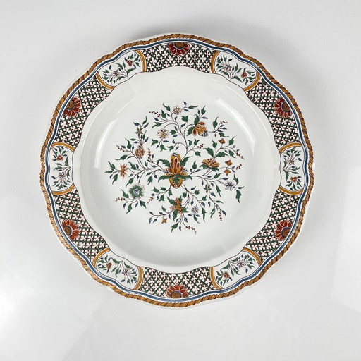 Gien-Rundschale, halbhohl, Muster Rouen Esparsette, 1990