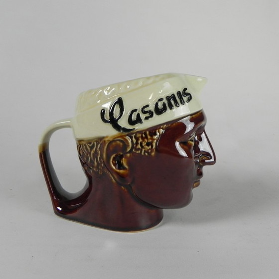 Caraffa Casanis, ceramica, testa di Moro, anni '60 – Bicchieri e caraffe (photo 4 of 13)