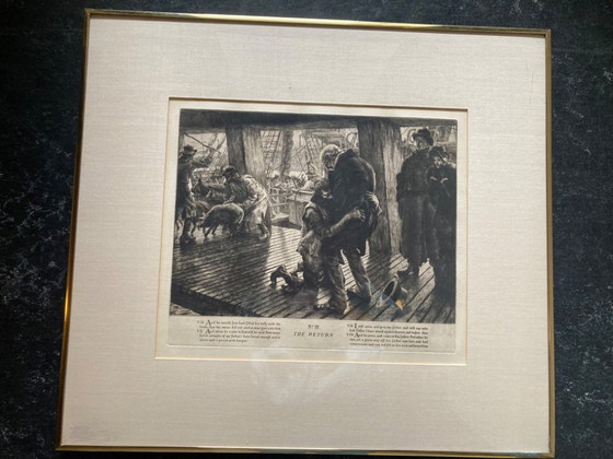 Image 1 of Tissot 1881 4 Etchings ‘The Prodigal Son’