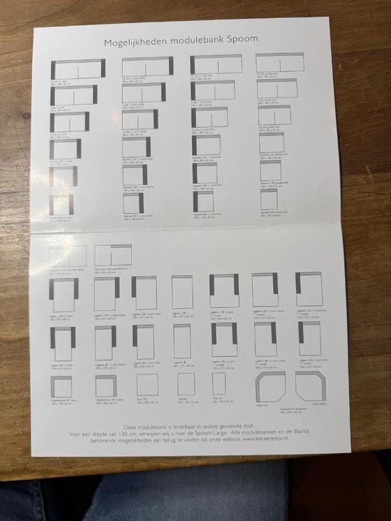 Image 1 of Keijser&Co Modulebank "Spoom" Grijs 2,5+2